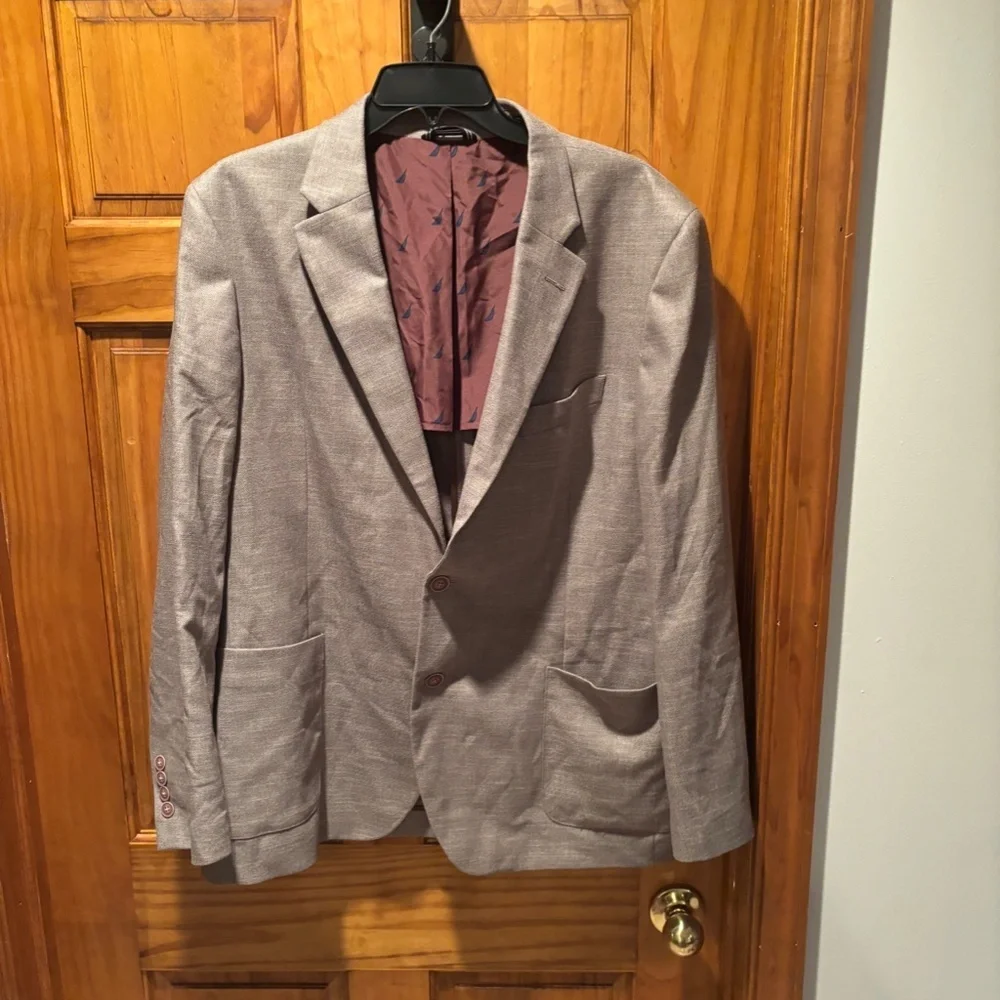 Nautica Men's Jensen Modern Fit Sport Coat in Tan Size 44R NWOT